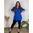 Tunic Shirt Extended With Belt 3/4 Long Sleeve Women's Plus Size (XL/2XL ONE SIZE) ITALIAN FASHION IMC22513