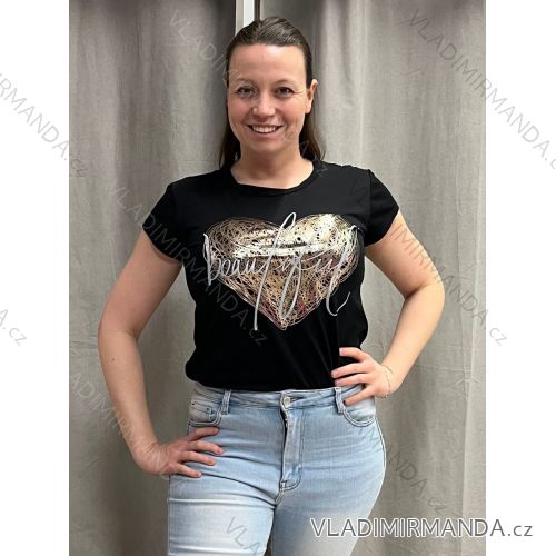Women's short sleeve T-shirt (S/M/L ONE SIZE) ITALIAN FASHION IMPLI2550873-3