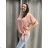 Tunic with pendant short sleeve women's oversized (54/56/58 ONE SIZE) ITALIAN FASHION IM425031