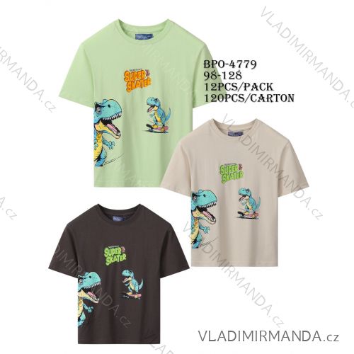 T-shirt short sleeve for children's boys (98-128) GLO-STORY BPO-5286