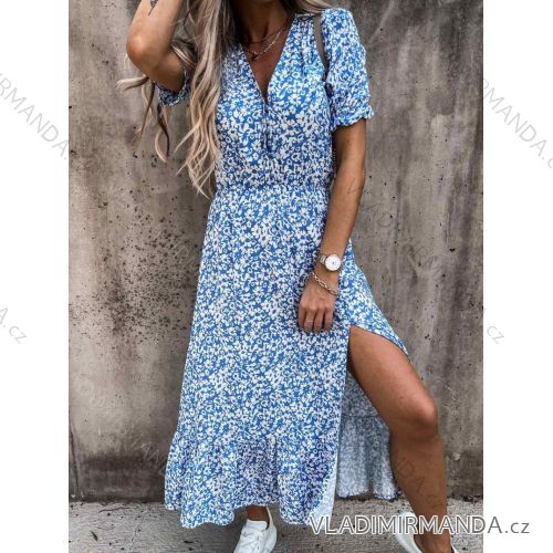 Women's short sleeve summer casual dress (S/M/L ONE SIZE) ITALIAN FASHION IMWGB25022