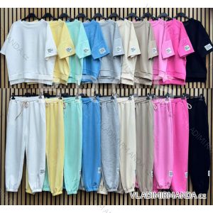 Women's short sleeve summer casual dress (S/M/L ONE SIZE) ITALIAN FASHION IMWGB25022