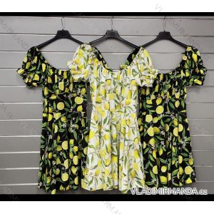 Women's short sleeve summer casual dress (S/M/L ONE SIZE) ITALIAN FASHION IMWGB25022