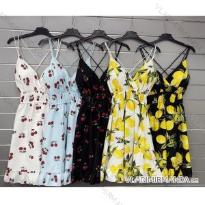 Women's short sleeve summer casual dress (S/M/L ONE SIZE) ITALIAN FASHION IMWGB25022