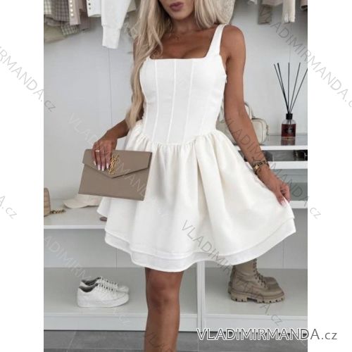 Women's short sleeve summer casual dress (S/M/L ONE SIZE) ITALIAN FASHION IMWGB25022