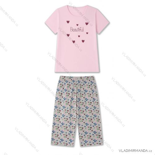 Women's short pajamas (S-2XL) WOLF D2535