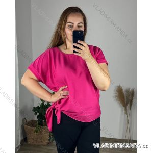 Tunic with pendant short sleeve women's oversized (54/56/58 ONE SIZE) ITALIAN FASHION IM425031