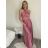 Women's Long Variable Tie Social Satin Dress (S/M/L ONE SIZE) ITALIAN FASHION IMPLP2437080095