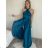 Women's Long Variable Tie Social Satin Dress (S/M/L ONE SIZE) ITALIAN FASHION IMPLP2437080095