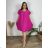 Short casual summer dress, short sleeves, women's oversized (54/56/58 ONE SIZE) ITALIAN FASHION IM425040