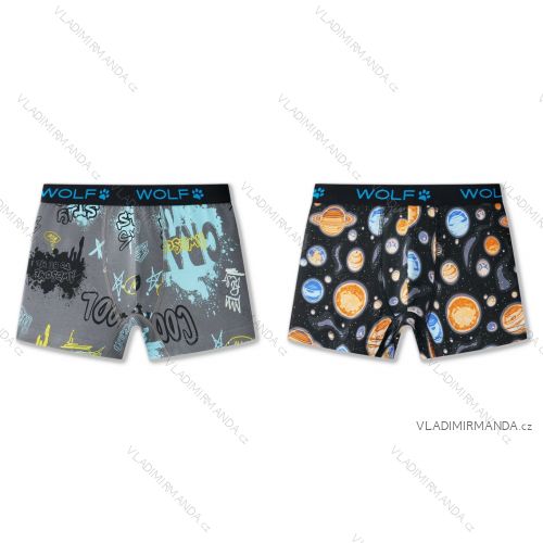 Boys' boxer shorts (98/104 - 122/128) WOLF L2581