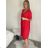 Women's Cotton Short Sleeve Summer Dress (S / M / L / XL ONE SIZE) ITALIAN FASHION IMD22472 60/62 růžová fuchsiová