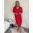 Women's Cotton Short Sleeve Summer Dress (S / M / L / XL ONE SIZE) ITALIAN FASHION IMD22472 60/62 růžová fuchsiová