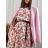 Women's short sleeve summer casual dress (S/M/L ONE SIZE) ITALIAN FASHION IMWGB25022 white S/M/L