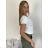 Women's short sleeve t-shirt with holes (uni s / m) ITALIAN FASHION IMT19357