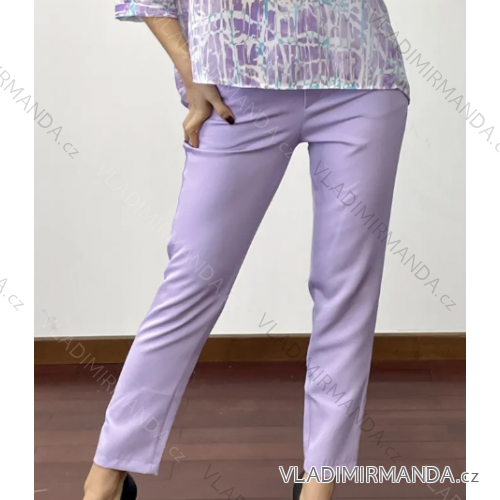 Women's Long Pants With Belt (S/M ONE SIZE) ITALIAN FASHION IMPDY24MDUE24047