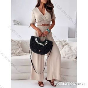 Women's short sleeve summer casual dress (S/M/L ONE SIZE) ITALIAN FASHION IMWGB25022