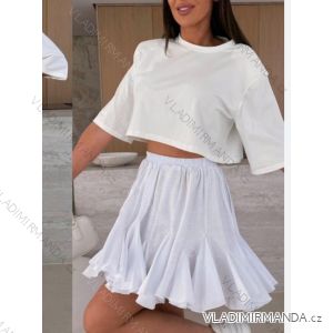 Women's short sleeve summer casual dress (S/M/L ONE SIZE) ITALIAN FASHION IMWGB25022