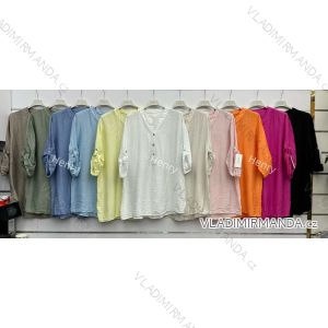 Classic 3/4 long sleeve shirt for women (S/M/L ONE SIZE) ITALIAN FASHION IMWBH25354