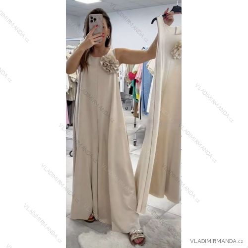 Women's short sleeve summer casual dress (S/M/L ONE SIZE) ITALIAN FASHION IMWGB25022