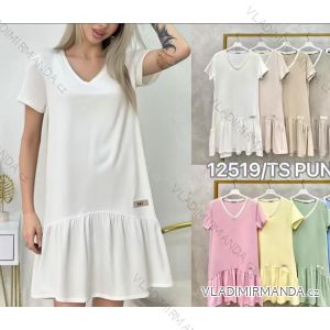 Short summer oversize short sleeve women's dress (XS/S/M ONE SIZE) ITALIAN FASHION IMD25022