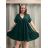 Women's Plus Size Short Sleeve Dress (42/44/46 ONE SIZE) ITALIAN FASHION IM424386