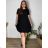 Women's Plus Size Casual Oversize Short Sleeve Dress (XL/2XL/3XL ONE SIZE) ITALIAN FASHION IM723MUSE