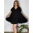 Women's Plus Size Short Sleeve Dress (42/44/46 ONE SIZE) ITALIAN FASHION IM424386