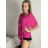 Tunic with pendant short sleeve women's oversized (54/56/58 ONE SIZE) ITALIAN FASHION IM425031