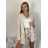 Buttoned Dress with Buttoned Ladies (uni s-m) ITALIAN FASHION IM2203948 L (EU 40 / Pants 30) beige