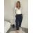 Elegant trousers with belt for women (S/M/L ONE SIZE) ITALIAN FASHION IM425057