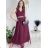 Long formal elegant ball gown dress (UNI s-m) ITALIAN FASHION IMM20FL5620
