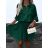 Short shirt dress 3/4 long sleeve women's (XS/S/M ONE SIZE) ITALIAN FASHION IMD25047