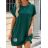 Short summer dress short sleeve women's oversized (40/42/44 ONE SIZE) ITALIAN FASHION IMD25022