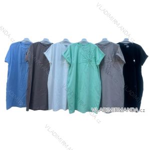 Short summer dress short sleeve women's oversized (40/42/44 ONE SIZE) ITALIAN FASHION IMD25022
