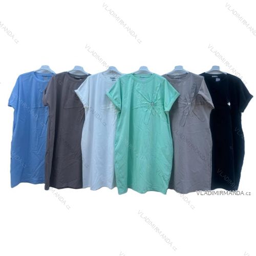Short summer dress short sleeve women's oversized (40/42/44 ONE SIZE) ITALIAN FASHION IMD25022