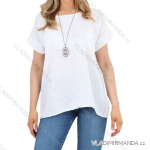 Short summer dress short sleeve women's oversized (40/42/44 ONE SIZE) ITALIAN FASHION IMD25022