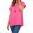 Short summer dress short sleeve women's oversized (40/42/44 ONE SIZE) ITALIAN FASHION IMD25022