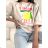 Short summer dress short sleeve women's oversized (40/42/44 ONE SIZE) ITALIAN FASHION IMD25022