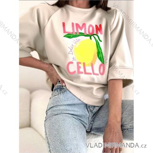 Short summer dress short sleeve women's oversized (40/42/44 ONE SIZE) ITALIAN FASHION IMD25022