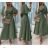 Short summer dress short sleeve women's oversized (40/42/44 ONE SIZE) ITALIAN FASHION IMD25022