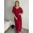 Elegant chiffon dress short sleeve women's oversized (46/48/50 ONE SIZE) ITALIAN FASHION IM425035 46/48 black