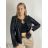 Women's Slim Extended Long Sleeve Jacket (S/M ONE SIZE) ITALIAN FASHION IMPLI2234630