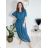 Elegant chiffon dress short sleeve women's oversized (46/48/50 ONE SIZE) ITALIAN FASHION IM425035 46/48 black