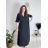 Women's Long Summer Muslin Short Sleeve Dress (S/M/L ONE SIZE) ITALIAN FASHION IM424404
