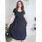 Short summer long sleeve women's dress, oversized (54/56/58 ONE SIZE) ITALIAN FASHION IM425070