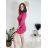 Women's long sleeve turtleneck knit dress (S/M ONE SIZE) FRENCH FASHION FMB24D-525