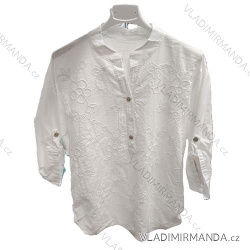 Dress shirts long 3/4 sleeve ladies with pocket thin (uni sl) ITALIAN Fashion IM318335