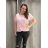 Tunic with pendant short sleeve women's plus size (3XL/4XL ONE SIZE) ITALIAN FASHION IMC23020