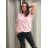 Tunic with pendant short sleeve women's plus size (3XL/4XL ONE SIZE) ITALIAN FASHION IMC23020 white